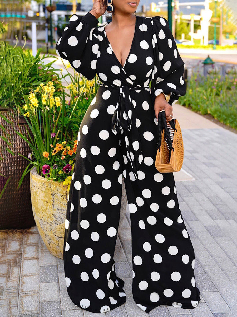 Fashion trend temperament large size jumpsuit
